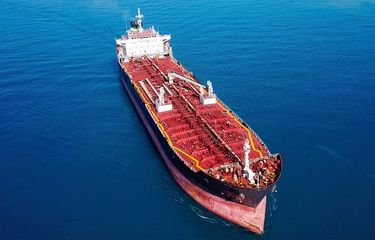 Ilustrasi kapal tanker.