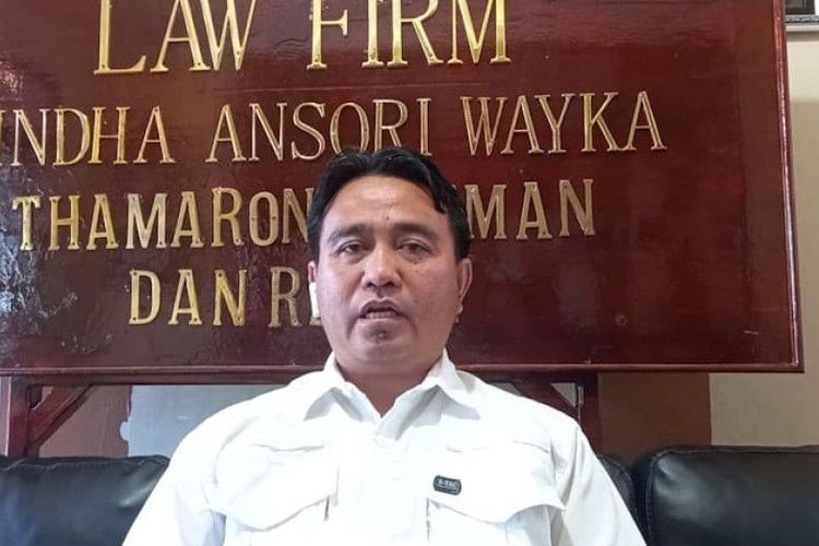 Pengacara Gindha Ansori Wayka yang melaporkan Tiktoker Bima Yudho Saputro ke Polda Lampung 