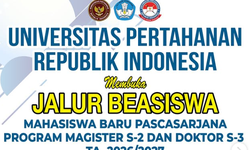 Pendaftaran Beasiswa S2-S3 Unhan 2026 Dibuka 1 April, Ini Syaratnya