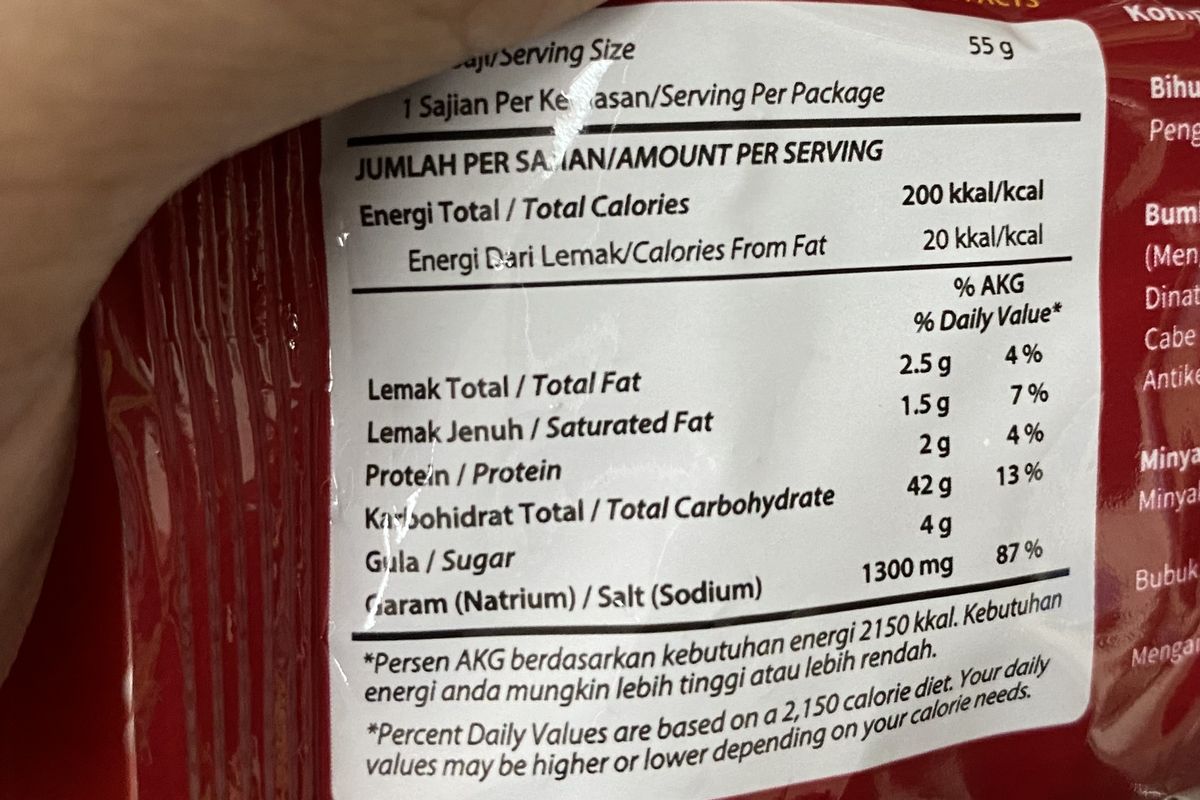 Waspadai kandungan natrium tinggi dalam makanan kemasan yang dapat memicu munculnya sejumlah penyakit
