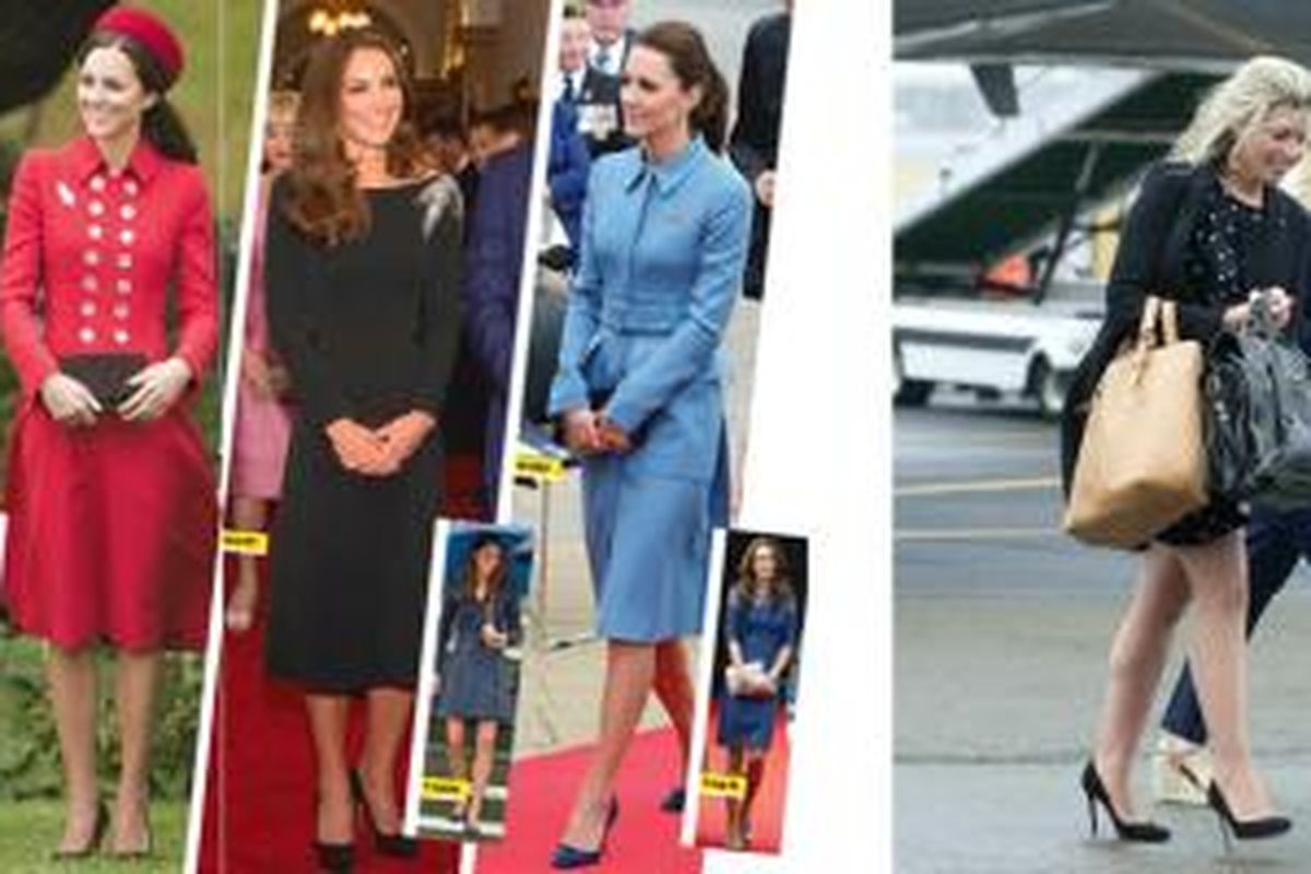 Transformasi gaya Kate Middleton berkat peran penata gayanya, Natasha Archer (kiri) dan hair stylist Amanda Cook Tucker.