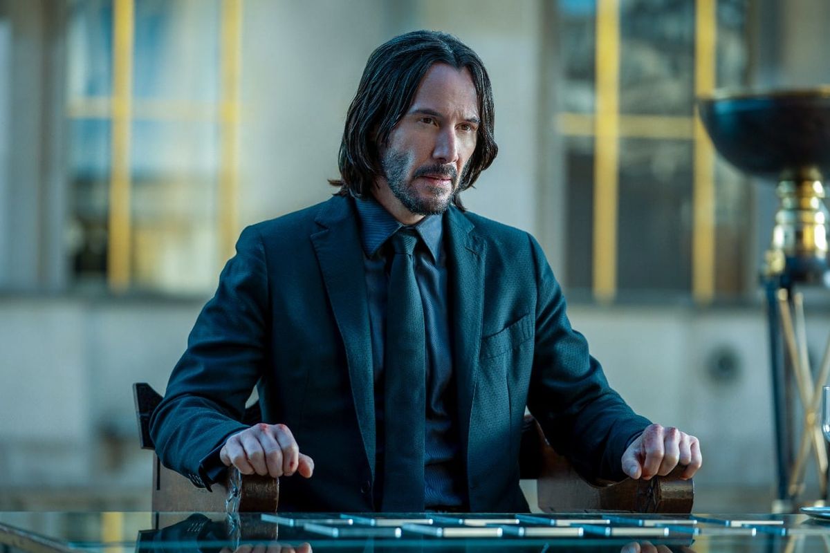 Aktor Keanu Reeves dalam film John Wick: Chapter 4