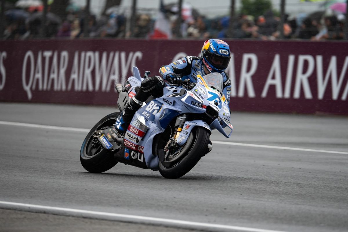 Alex Marquez saat berlaga pada MotoGP Perancis 2025