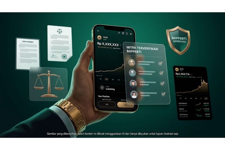 Begini Cara Mengecek Izin Aplikasi Emas Digital di Bappebti