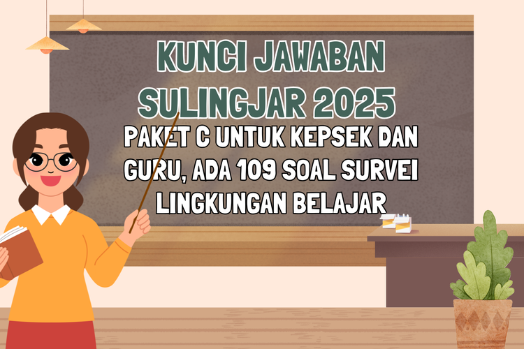 Kunci Jawaban Sulingjar 2025 Paket C untuk Kepsek dan Guru, Ada 109 Soal Survei Lingkungan Belajar