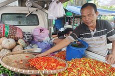 Hujan Deras Picu Kenaikan Harga Sayur di Pasar Besar Palangka Raya