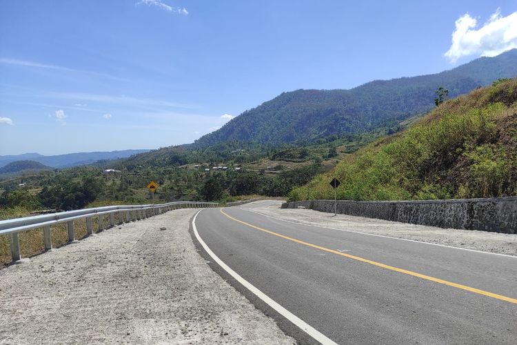 Jalur panoramik di Jalan Perbatasan RI-Timor Leste