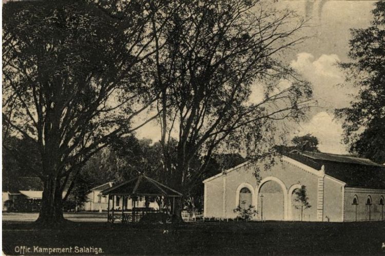 Foto kantor perkemahan  Salatiga tahun 1910