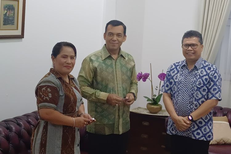 Direktur Jenderal (Dirjen) Imigrasi Republik Indonesia (RI), Silmy Karim menemui Dirjen Imigrasi Republik Demokratik Timor Leste, Adelaide da Rosa di Wisma Duta RI Dili, Sabtu (9/3/2024).