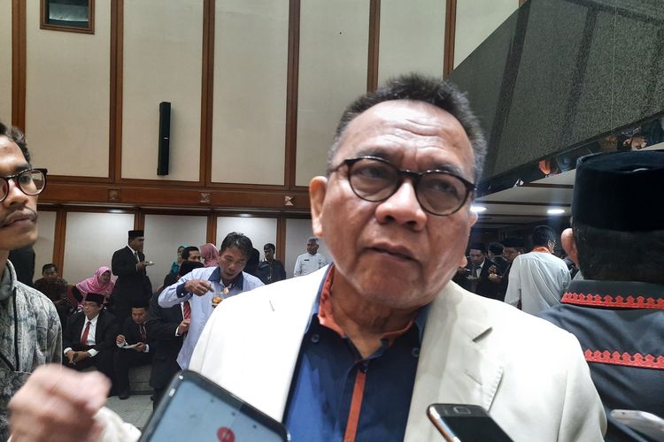 Wakil Ketua DPRD DKI Jakarta dari Fraksi Gerindra Mohammad Taufik, di Balai Agung, Balai Kota, Jumat (21/2/2020)