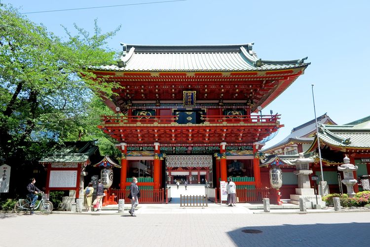 Kuil Shinto Kanda-jinja yang berlokasi di Tokyo, Jepang.
