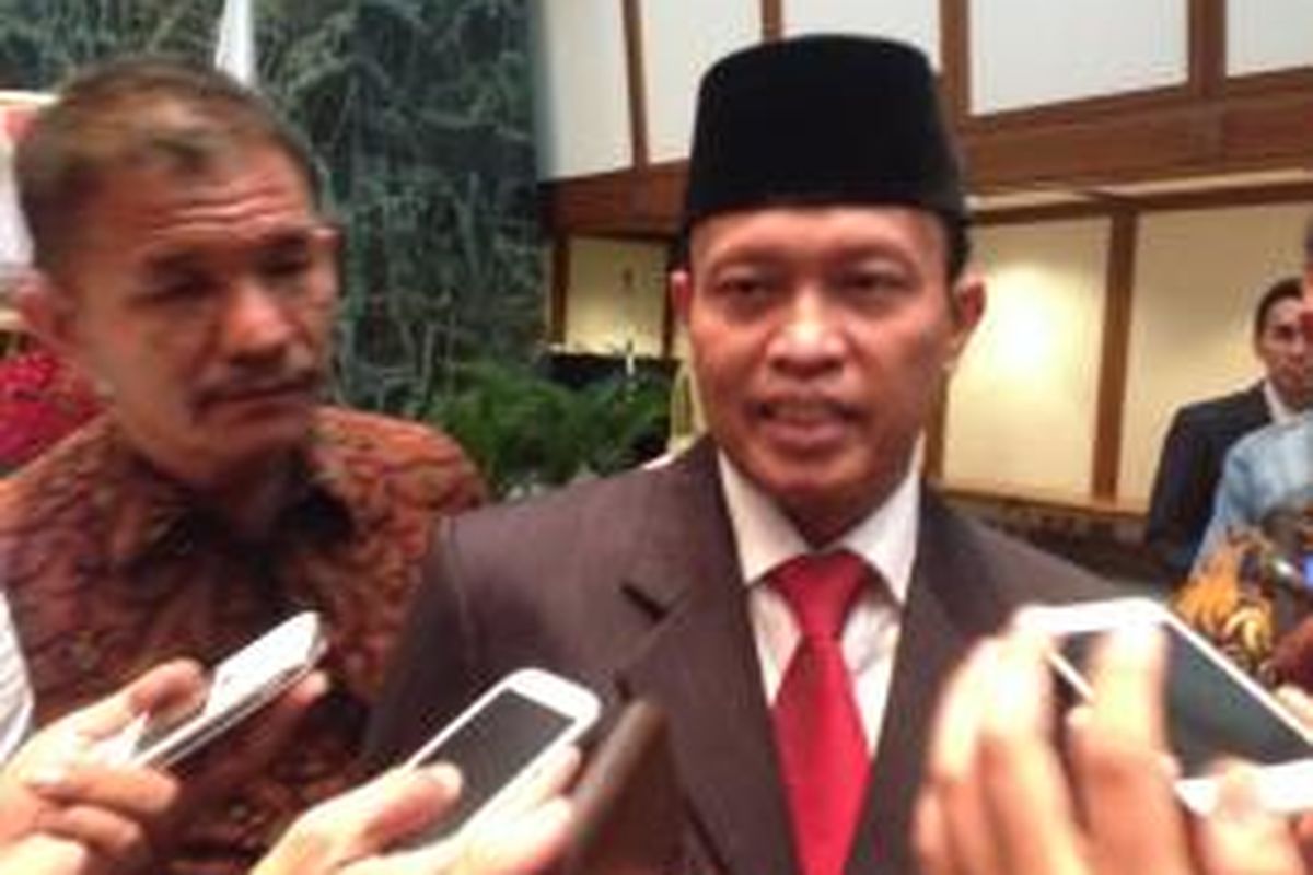 Kepala Dinas Kebersihan DKI Jakarta Isnawa Adji usai pelantikan di Balai Kota, Jumat (3/7/2015)