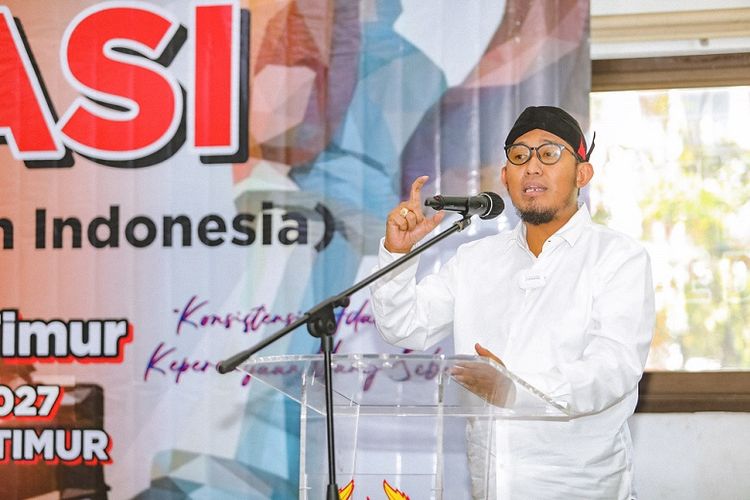 Bupati Sumenep Achmad Fauzi Wongsojudo terpilih menjadi Ketua Percasi Jatim untuk periode 2023-2027 dalam Musyawarah Provinsi Percasi Jatim di kantor Komite Olahraga Nasional Indonesia (KONI) Jatim, Minggu (28/5/2023). 