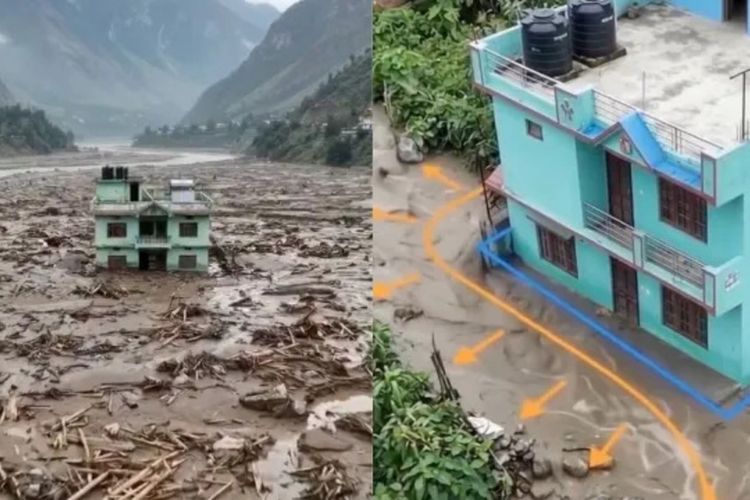 Viral Satu Rumah di Nepal Selamat dari Amukan Banjir, Ahli Jelaskan Sebabnya