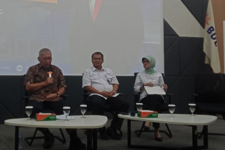 Direktur Utama Perum Bulog Bayu Krisnamurthi dalam diskusi Direksi Perum Bulog dengan Forum Wartawan Bulog di Jakarta, Kamis (21/12/2023).