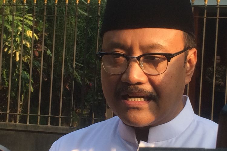 Calon gubernur Jawa Timur Jawa Timur Saifullah Yusuf (Gus Ipul) saat berada di kawasan Jakarta Selatan, Sabtu (7/7/2018) sore.
