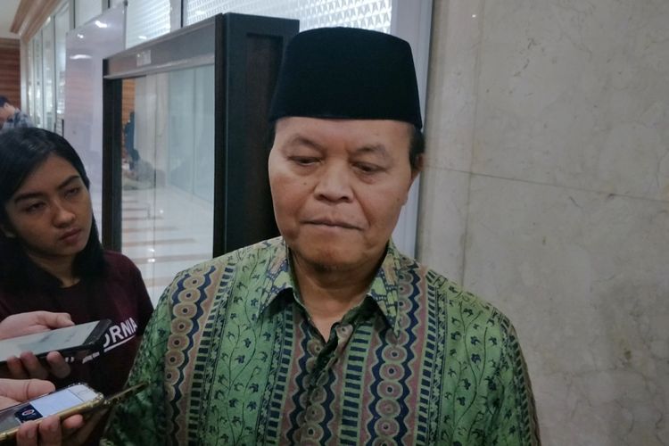 Wakil Ketua Majelis Syuro PKS Hidayat Nur Wahid saat ditemui di Kompleks Parlemen, Senayan, Jakarta, Senin (22/10/2018).