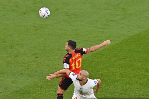 Babak I Belgia Vs Maroko: Gol Ziyech Dianulir VAR, Skor 0-0