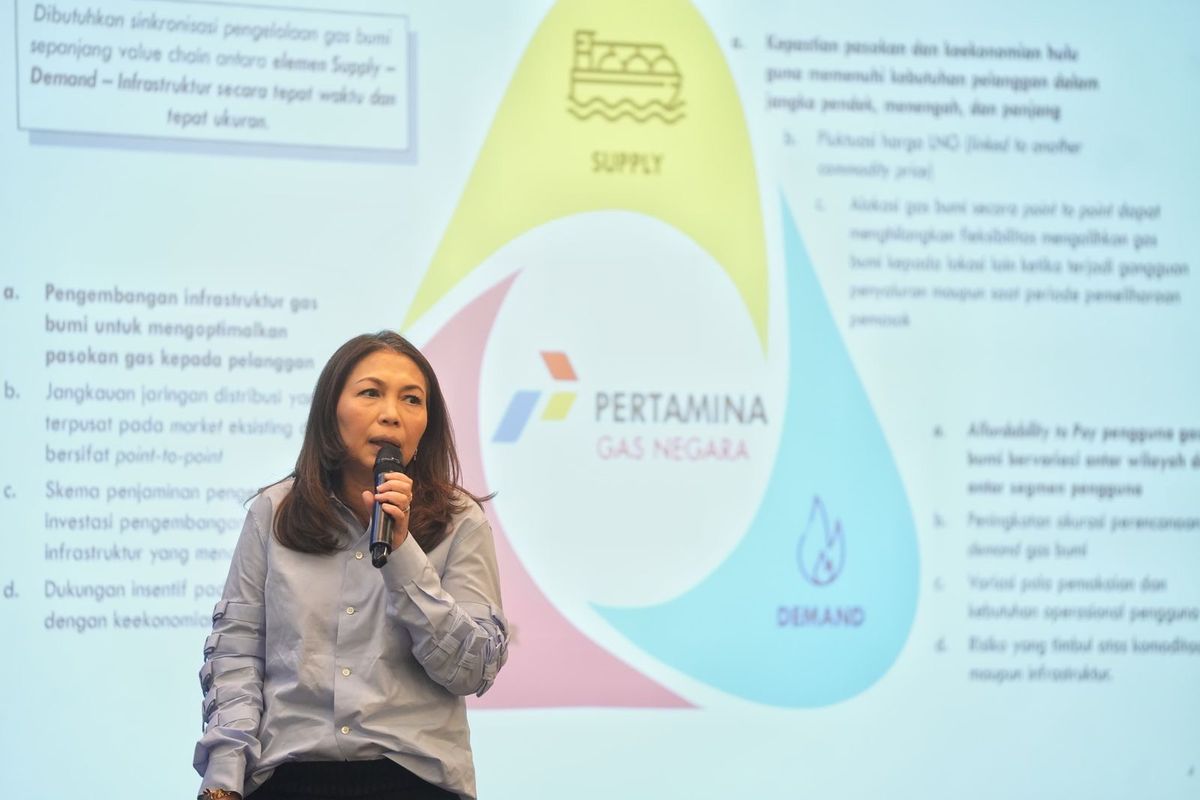 Direktur Komersial PGN Ratih Esti Prihatini dalam program Energy Corner CNBC Indonesia, Jumat (11/7/2025).