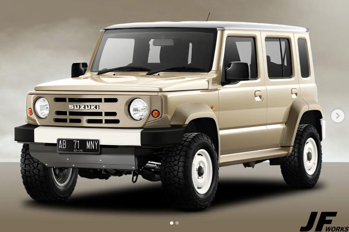 Modifikasi Suzuki Jimny 5 Pintu bergaya retro