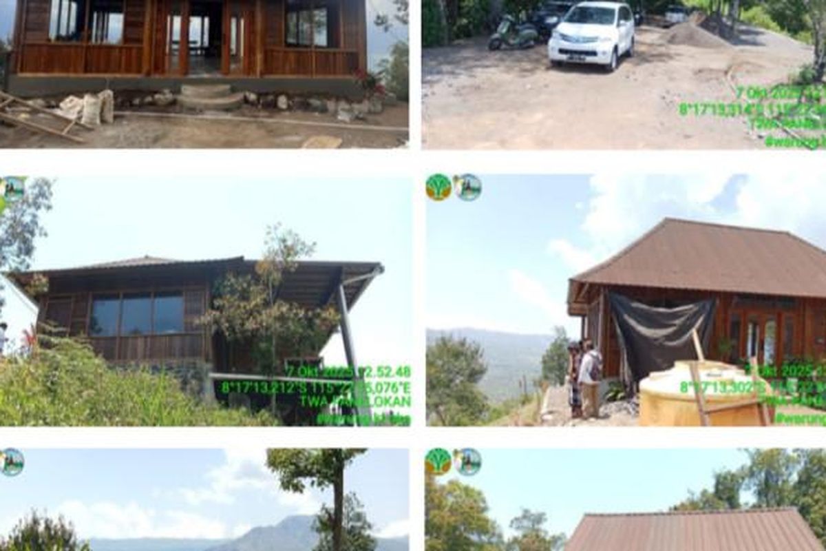 BKSDA Bali meminta maaf adanya bangunan kedai kafe di TWA Penelokan, Kintamani, Bali.