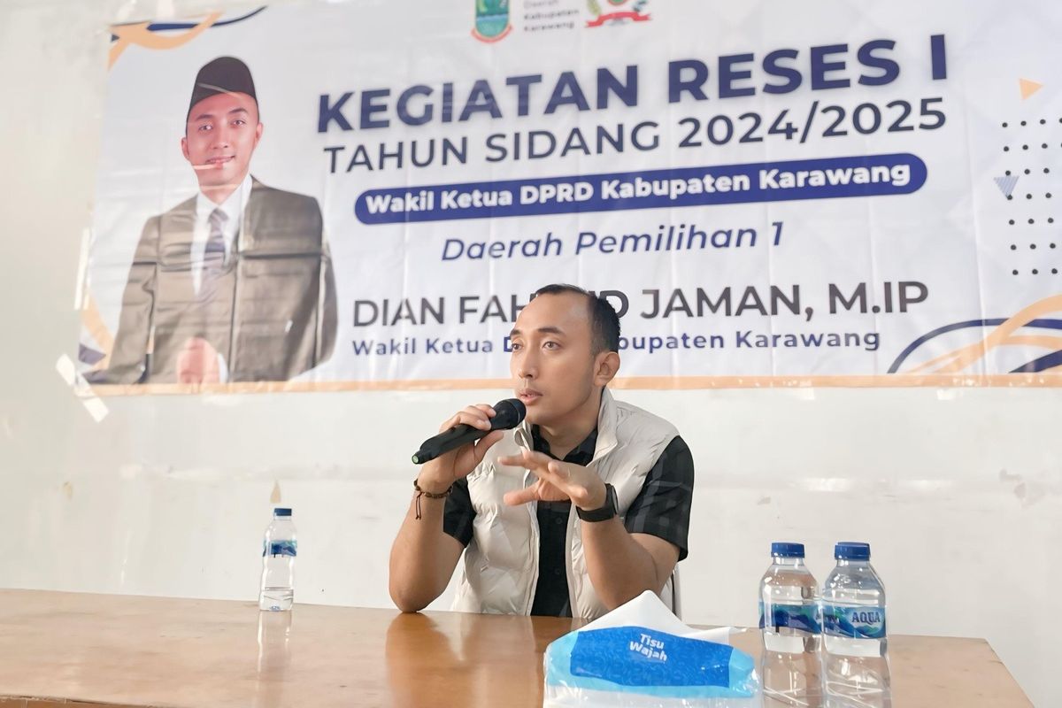 Wakil Ketua DPRD Karawang Dian Fahrud Jaman.
