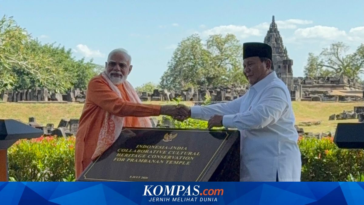 Janji Prabowo dan Modi Bertemu Lagi Usai Restorasi Candi Prambanan Rampung