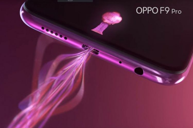 Potongan video teaser Oppo F9 Pro yang mempromosikan fitur VOOC Flash Charging