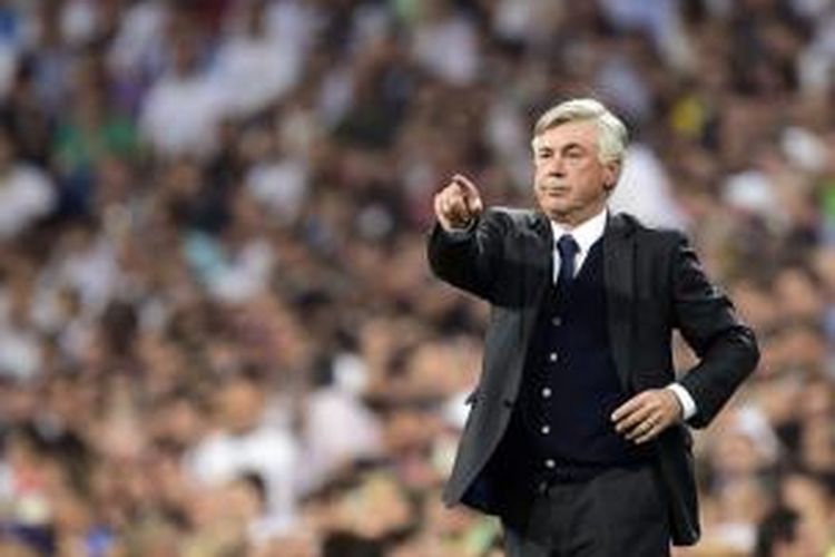 Pelatih Real Madrid, Carlo Ancelotti.