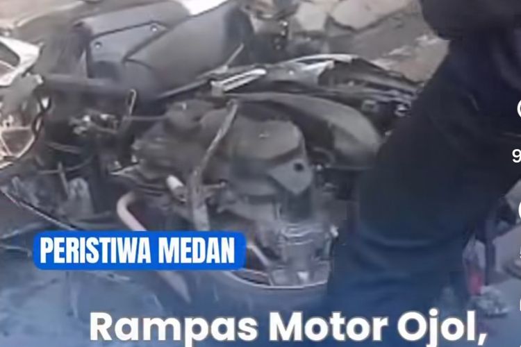 Viral Debt Collector Diduga Bersenpi Rampas Motor Ojol di Medan, Polisi: Pistol Mainan