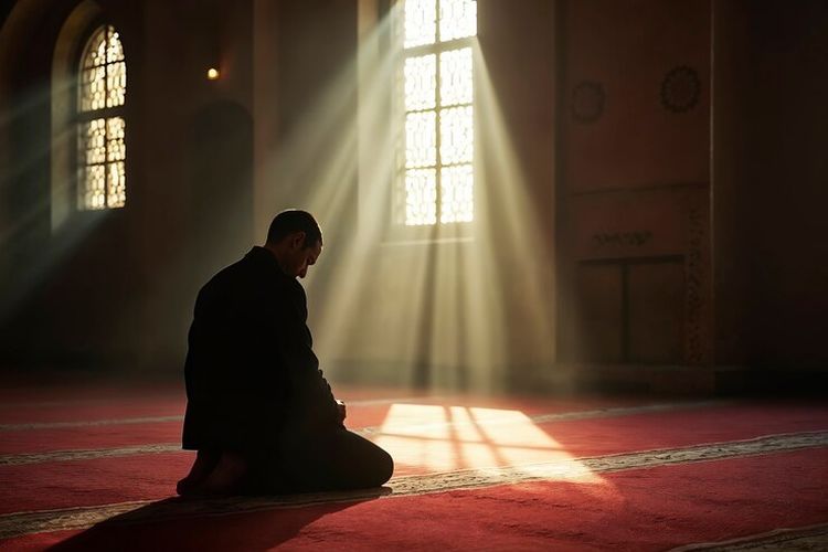 Ilustrasi shalat. Keutamaan, cara, niat dan doa shalat tahajud.