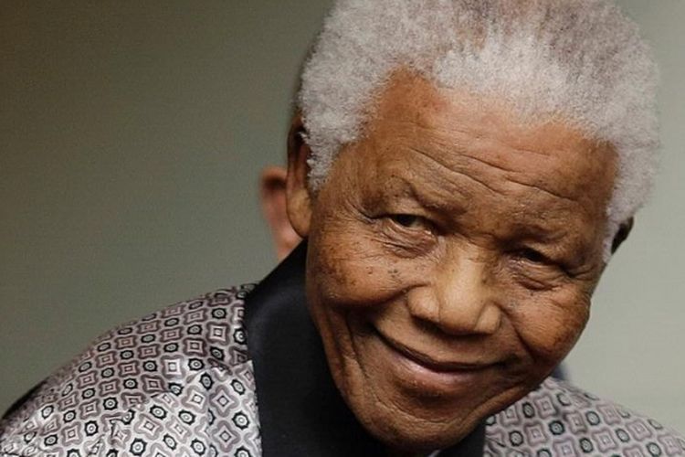 Mantan Presiden Afrika Selatan, Nelson Mandela.