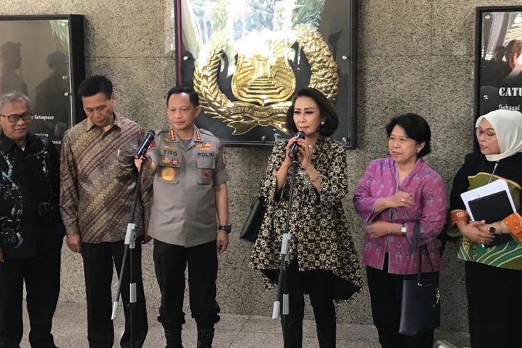 Tim Panitia Seleksi (Pansel) calon pimpinan Komisi Pemberantasan Korupsi (KPK) periode 2019-2023 mengadakan pertemuan dengan Kepala Polri Jenderal (Pol) Tito Karnavian di Mabes Polri, Jakarta Selatan, Kamis (13/6/2019).