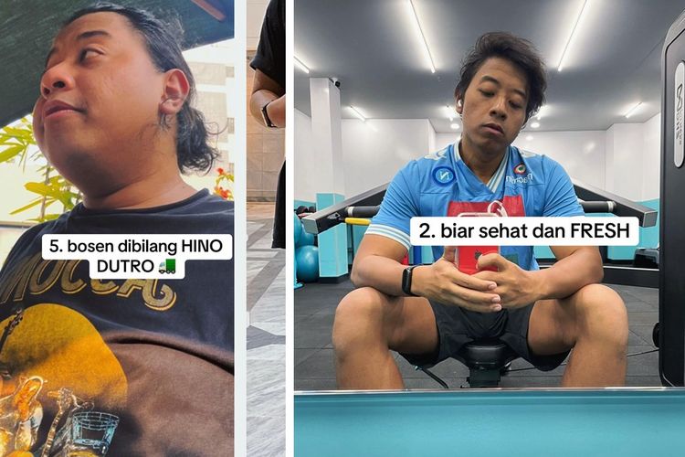 Tangkapan layar akun Tiktok Angga @fitwithangga. Sempat merasakan nyeri dada dan khawatir akan kesehatannya, Angga berhasil menurunkan berat badan dari 120 kilogram menjadi 67 kilogram dalam waktu 16 bulan dengan mengubah gaya hidup.