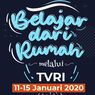 Jadwal TVRI Belajar dari Rumah, Jumat 15 Januari 2021