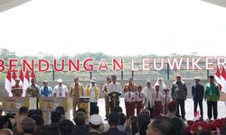 Tingkatkan Ketahanan Air di Jateng dan Jabar, ADHI dan Presiden Jokowi Resmikan Bendungan Leuwikeris