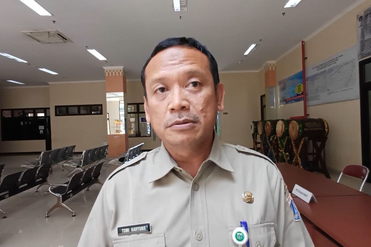 Lurah Papanggo, Tomi Haryono saat ditemui usai rapat koordinasi kecamatan (Rakorcam) di Kecamatan Tanjung Priok, Jakarta Utara pada Senin (18/9/2023).