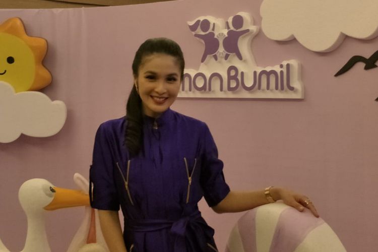 Sandra Dewi daat ditemui dibkawasan Sarinah, Thamrin, Jakarta Pusat, Rabu (15/8/2018).