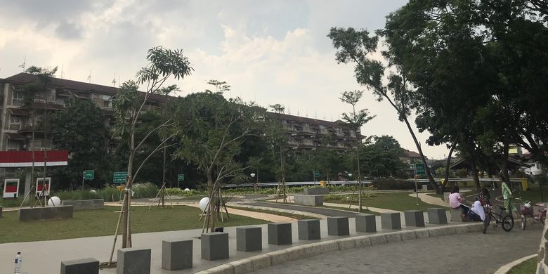 Suasana Taman Pintar Berlalu Lintas, Tebet, Jakarta Selatan, Jumat (15/3/2019). 