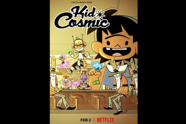 Poster serial Kid Cosmic (2021). Tayang mulai (2/2/2021) di Netflix.