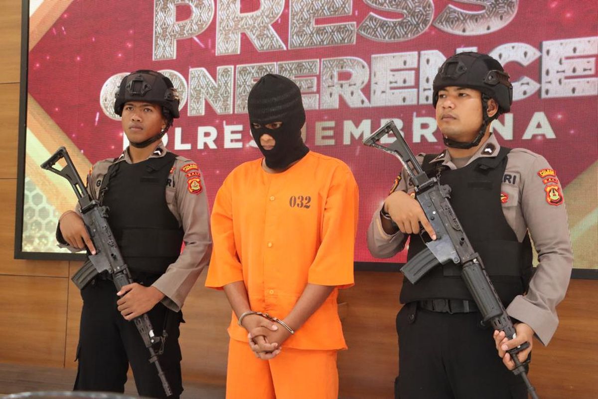 Polisi menangkap pelaku perampasan handphone dan percobaan pemerkosaan, berinisial IGPHPR (22).