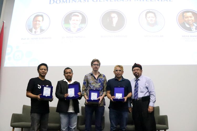 Isu dominasi generasi milenial di era digital diangkat UMN dalam konferensi ilmiah bertajuk Comnews 2019: Tutur Digital dalam Dominasi Generasi Milenial, di Lecture Hall UMN, Tangerang Selatan (13/3/2019).

