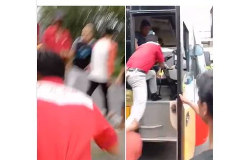 Sopir Bus Diturunkan Paksa, Dikejar dan Dipukuli Warga, Ini Penyebabnya