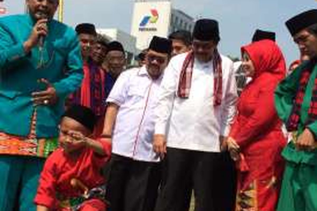 Wakil Gubernur DKI Jakarta, Djarot Saiful Hidayat di Lebaran Betawi Ke-9,bJakarta Pusat, Sabtu (13/8/2016).