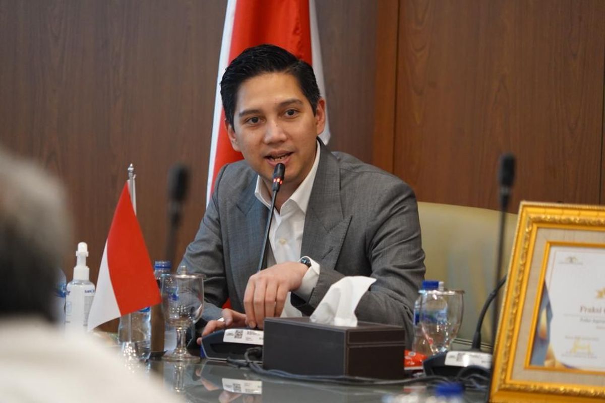 Komandan Tim Komunikasi Tim Kampanye Nasional (TKN) Prabowo Subianto-Gibran Rakabuming Raka, Budisatrio Djiwandono dalam sebuah kesempatan.