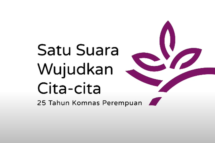 Logo dan Slogan 25 Tahun Komnas Perempuan, Satu Suara Wujudkan Cita-Cita