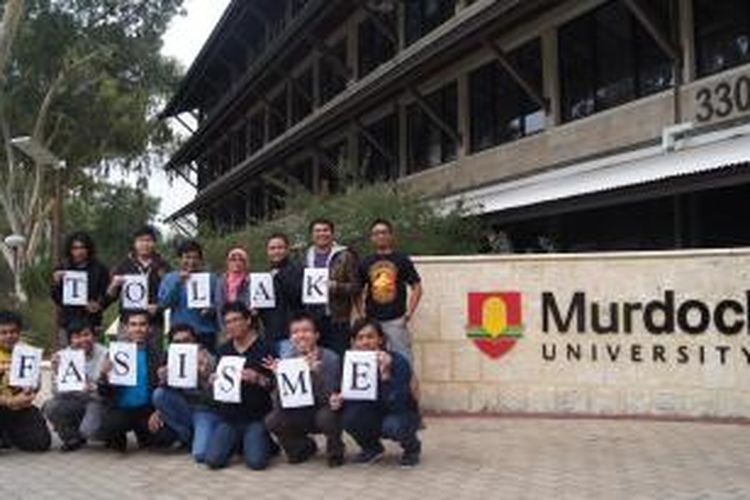 Kelompok mahasiswa Indonesia di  Australia yang tergabung dalam Koalisi Kebhinekaan