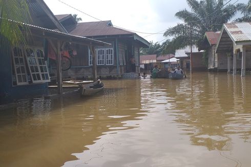 Banjir di Kampar Riau Tak Kunjung Surut, Dapur Umum Ditambah