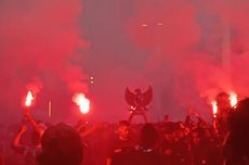 Kehebohan Ultras Garuda Dukung Timnas Indonesia Lawan Australia, Nyalakan "Flare" dan Kembang Api