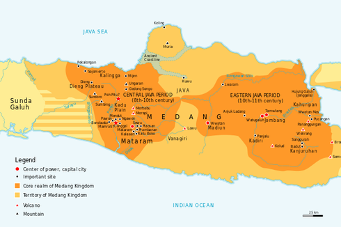 Lokasi Kerajaan Mataram Kuno, Kerap Dipindahkan
